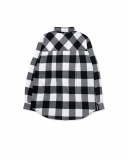 Chemise en flanelle à carreaux pour fille K-Pop Chemise en flanelle à carreaux pour fille K-Pop
