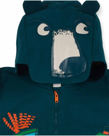 Veste polaire verte pour garçon Trecking Time Veste polaire verte pour garçon Trecking Time