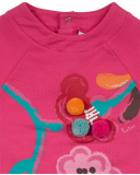 Sweat peluche rose pour fille Besties Sweat peluche rose pour fille Besties