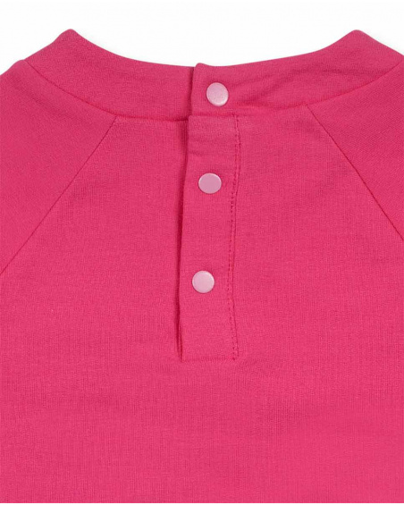 Sweat peluche rose pour fille Besties Sweat peluche rose pour fille Besties