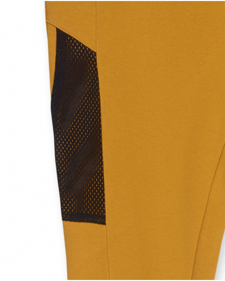 Pantalon en tricot jaune garçon New Horizons