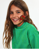 Sweat peluche vert fille Wild Flower Sweat peluche vert fille Wild Flower