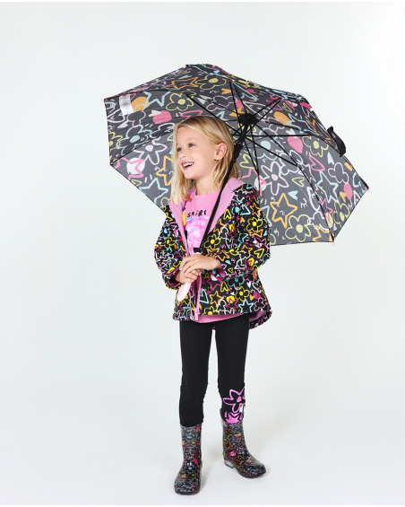 Parapluie imprimé noir pour fille Big Hugs