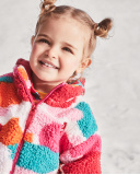 Veste en fourrure rose pour fille Besties Veste en fourrure rose pour fille Besties