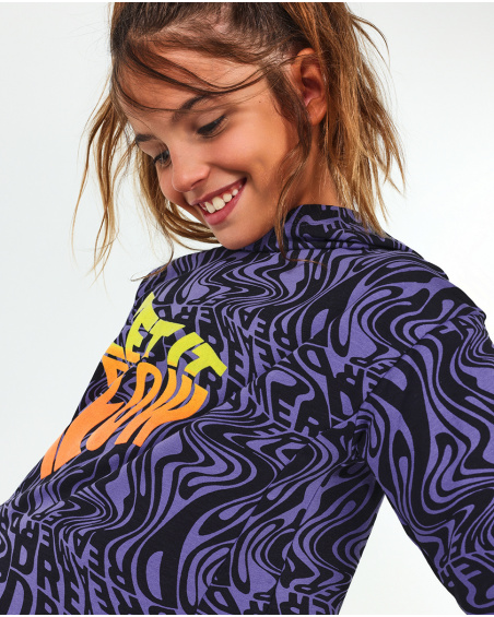 Robe en tricot lilas pour fille Digital Dreamer
