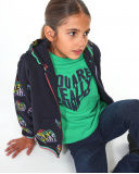 Veste en tricot bleu pour fille Funky Mood Veste en tricot bleu pour fille Funky Mood