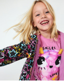 T-shirt en maille rose fille Big Hugs T-shirt en maille rose fille Big Hugs