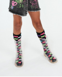 Chaussettes K-Pop fille noires Chaussettes K-Pop fille noires