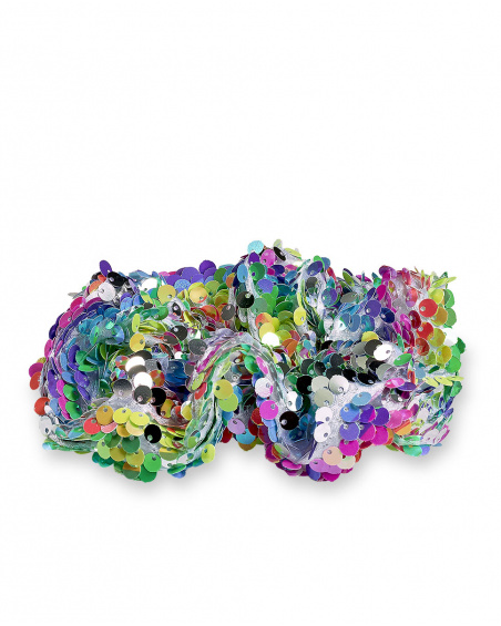 Chouchou fille à sequins colorés Wild Flower Chouchou fille à sequins colorés Wild Flower