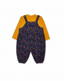 Barboteuse jaune pour fille Pugs Life Barboteuse jaune pour fille Pugs Life
