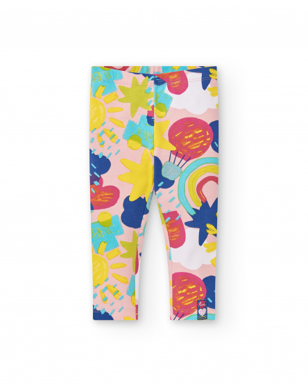 Legging maille marine fille collection Run Sing Jump