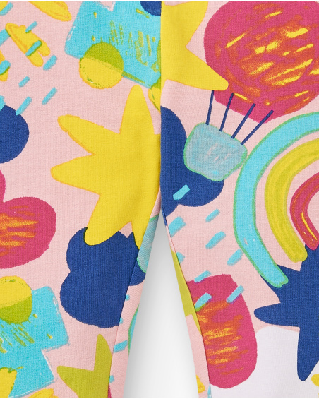 Legging maille marine fille collection Run Sing Jump