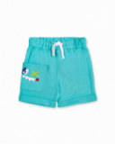 Bermuda garçon peluche bleu collection Run Sing Jump