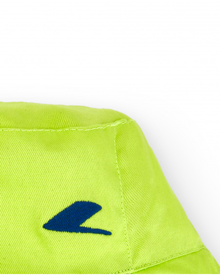 Chapeau plat vert garçon collection Tropadelic