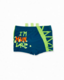Maillot de bain boxer garçon vert collection Tropadelic