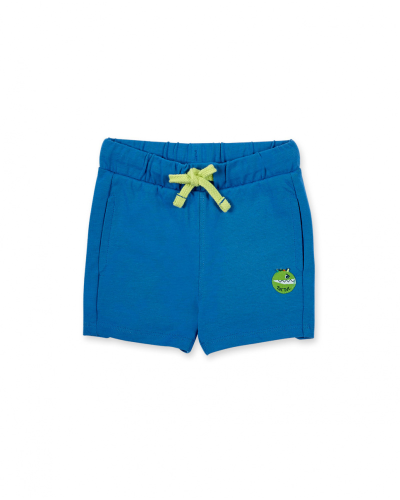 Bermuda tricot garçon bleu collection Tropadelic