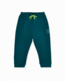 Pantalon peluche garçon vert collection Tropadelic Pantalon peluche garçon vert collection Tropadelic