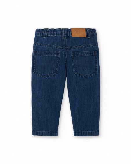 Pantalon garçon Debin bleu collection Tropadelic