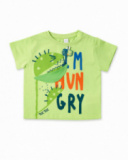 T-shirt pour garçon en maille vert collection Tropadelic