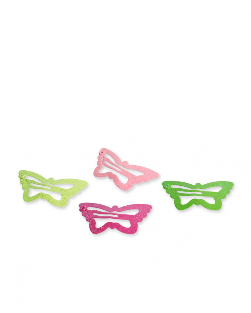 Ensemble de clips fille vert rose collection Tropadelic