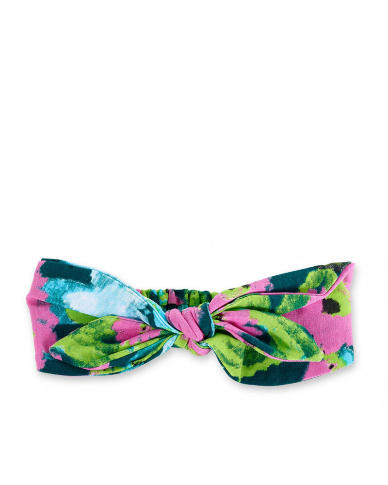 Bandeau fille en tricot vert collection Tropadelic