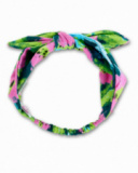 Bandeau fille en tricot vert collection Tropadelic