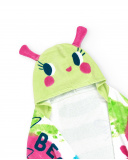 Serviette poncho verte fille collection Tropadelic