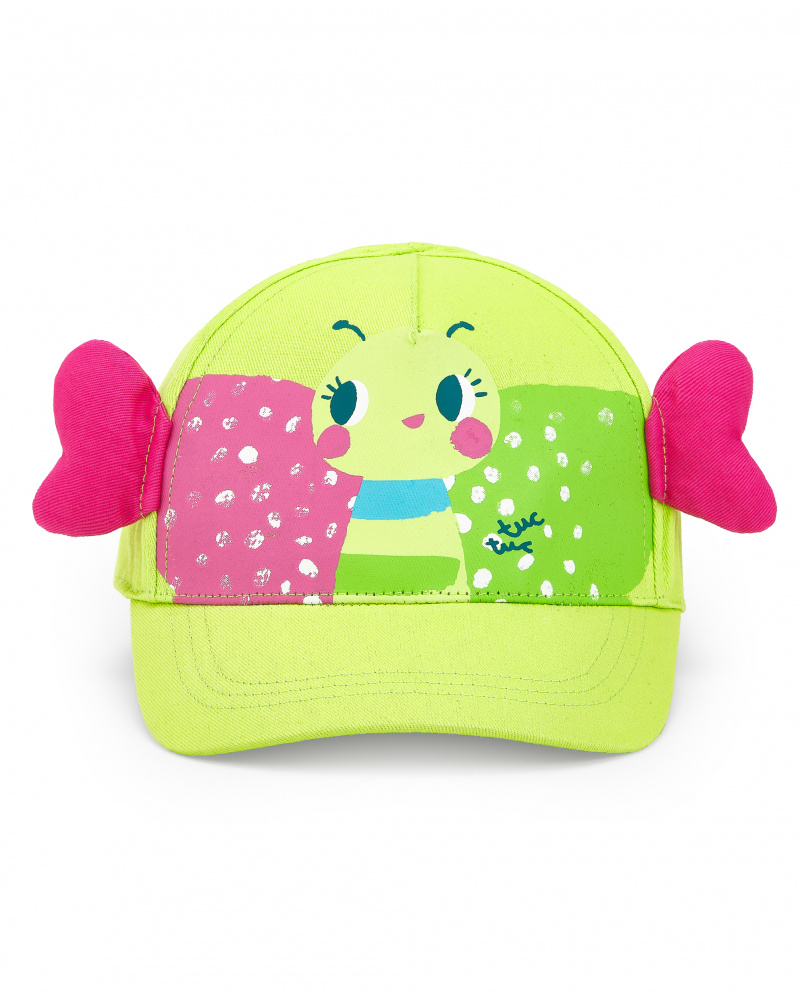 Casquette fille en sergé verte collection Tropadelic