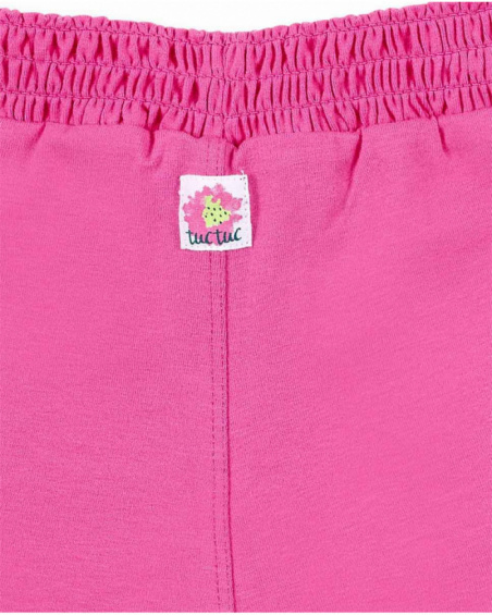 Short en maille rose fille collection Tropadelic Short en maille rose fille collection Tropadelic