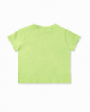 T-shirt fille en maille vert collection Tropadelic T-shirt fille en maille vert collection Tropadelic