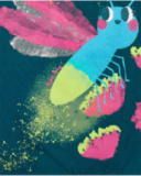 T-shirt fille en maille vert foncé collection Tropadelic