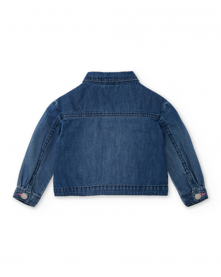 Veste en jean bleue fille collection Tropadelic