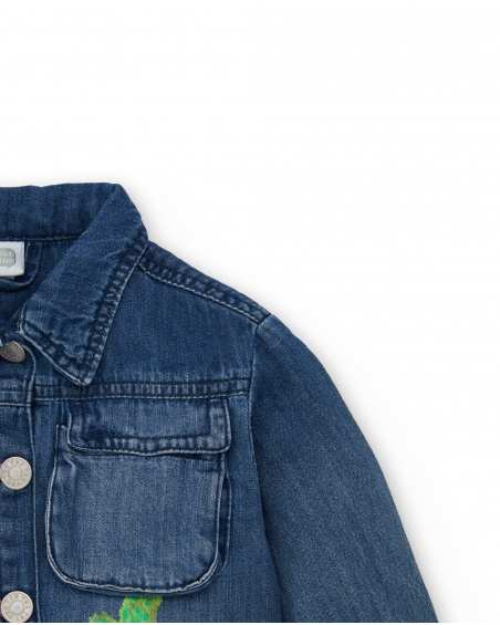 Veste en jean bleue fille collection Tropadelic