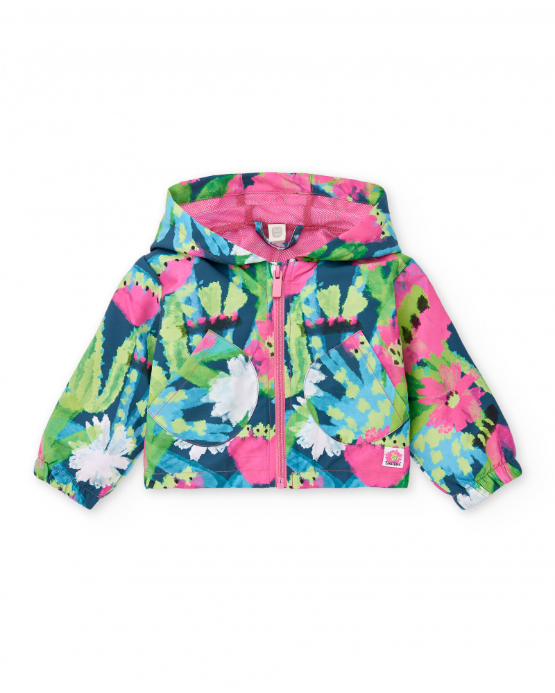 Coupe-vent vert fille collection Tropadelic