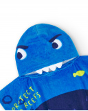 Serviette poncho garçon bleue collection Ocean Wonders