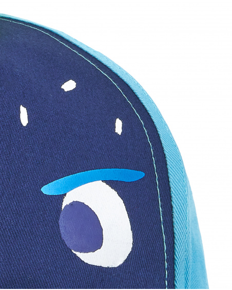 Casquette garçon bleue en sergé collection Ocean Wonders