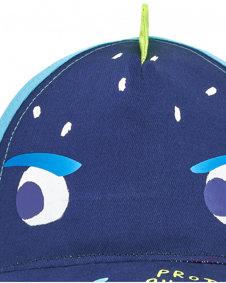 Casquette garçon bleue en sergé collection Ocean Wonders