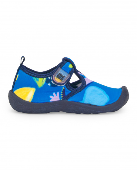 Baskets garçon en lycra bleues collection Ocean Wonders