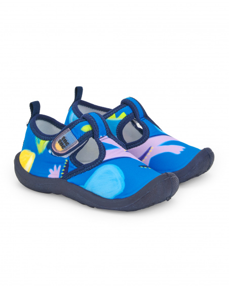Baskets garçon en lycra bleues collection Ocean Wonders