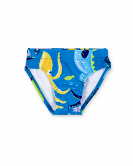 Maillot de bain slip garçon bleu collection Ocean Wonders