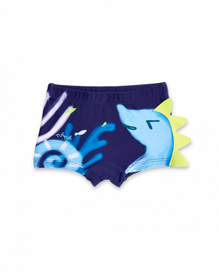 Maillot de bain boxer garçon bleu collection Ocean Wonders