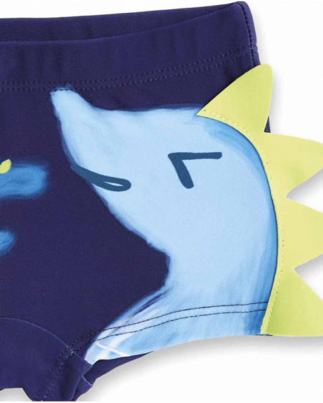 Maillot de bain boxer garçon bleu collection Ocean Wonders