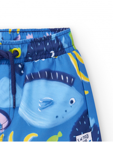 Maillot de bain bleu garçon collection Ocean Wonders