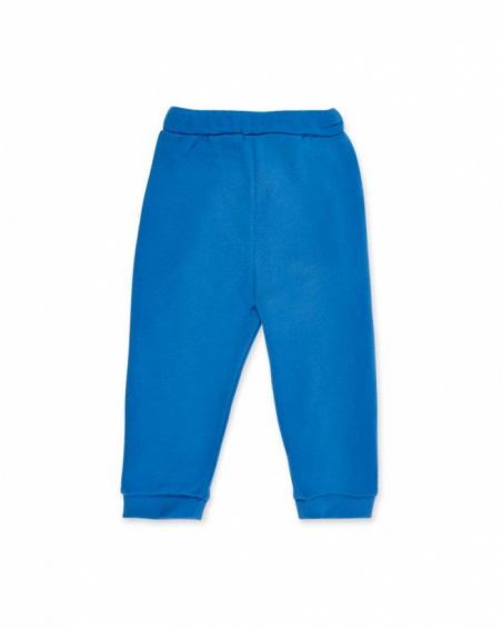 Pantalon peluche garçon bleu collection Ocean Wonders