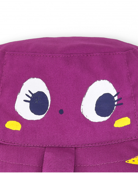 Bonnet plat fille lilas collection Ocean Wonders