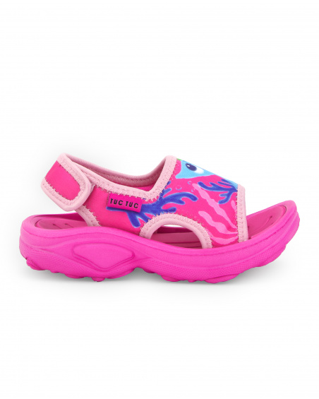 Baskets fille en lycra lilas collection Ocean Wonders