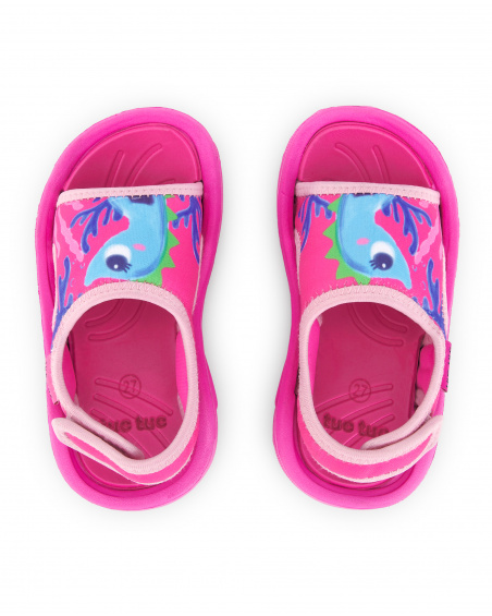 Baskets fille en lycra lilas collection Ocean Wonders