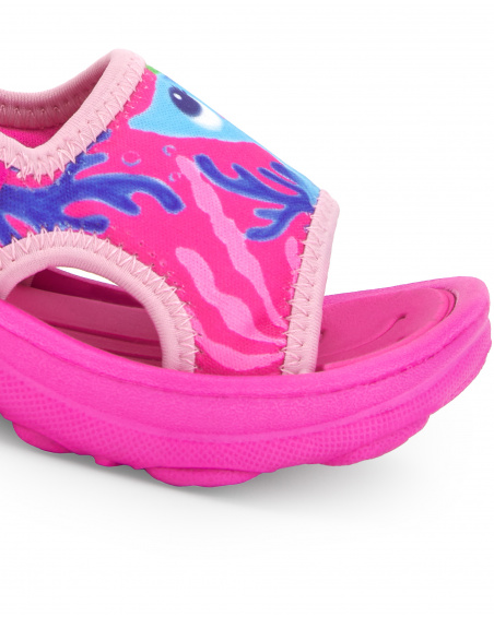 Baskets fille en lycra lilas collection Ocean Wonders