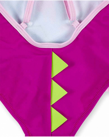Maillot de bain fille lilas collection Ocean Wonders