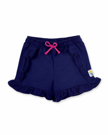 Short en maille marine fille collection Ocean Wonders Short en maille marine fille collection Ocean Wonders